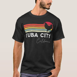 Yuba City California Retro Chicken Älskare Souveni T Shirt