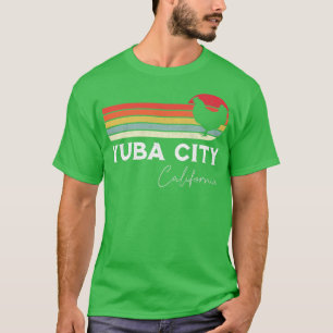 Yuba City California Retro Chicken Älskare Souveni T Shirt