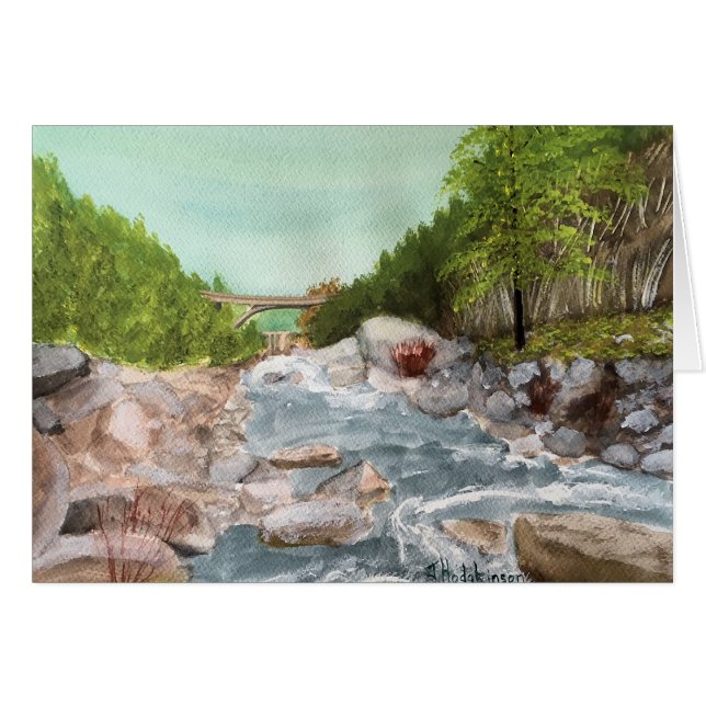 YUBA-FLOD 3 HÄLSNINGSKORT (Framsidan Horizontal)