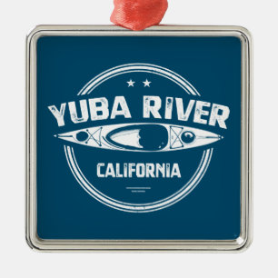 Yuba River California Kayaking Julgransprydnad Metall
