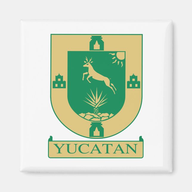 Yucatán Jackar om Arm - Mexico Magnet (Framsidan)