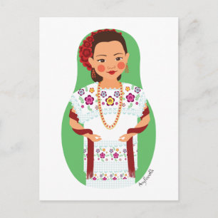 Yucatan Matryoshka Postcard Vykort