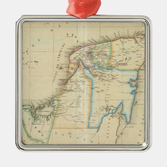 Yucatan Mexico Julgransprydnad Metall (Framsidan)