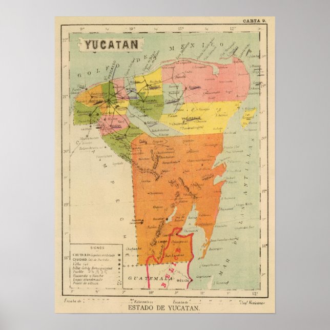 Yucatan, Mexiko 2 Poster (Framsidan)