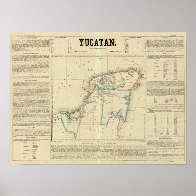 Yucatan, Mexiko Poster (Framsidan)