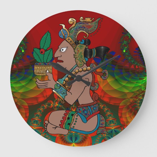 Yucatan Psychedelic Mexicano Visiones Stor Klocka (Framsida)