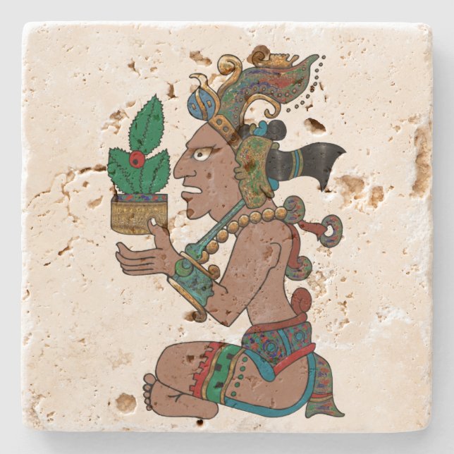 Yucatan Psychedelic Mexiko icano Visiones Stenunderlägg (Framsidan)