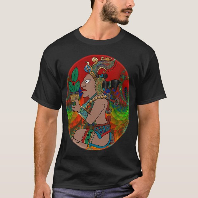 Yucatan Psychedelic Mexiko icano Visiones Tröja (Framsida)