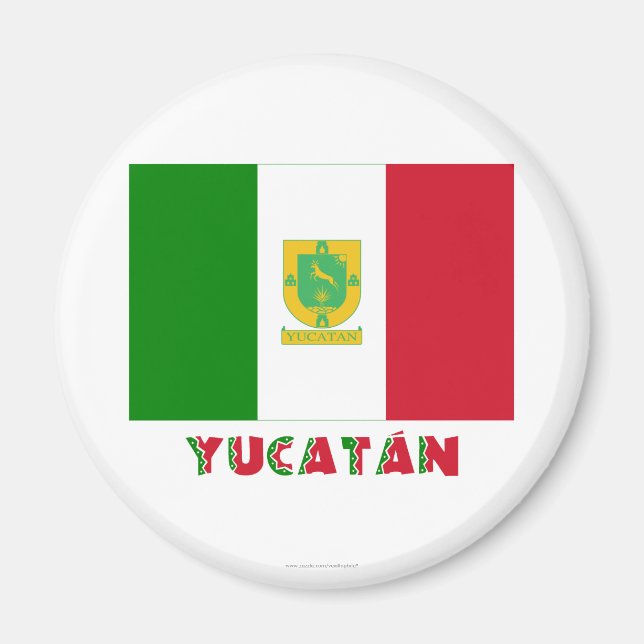 Yucatán Unofficial Flagga Magnet (Framsidan)