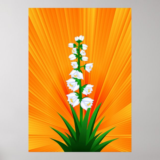 Yucca Flower Poster (Framsidan)