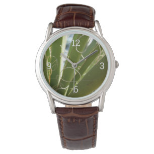 Yucca Lövs Grönt Natur Fotography Armbandsur