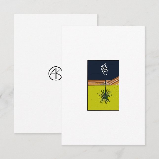 YUCCA TACK KORT (Fram/baksida)