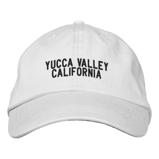 Yucca Valley Kalifornien Hatt Broderad Keps (Framsida)