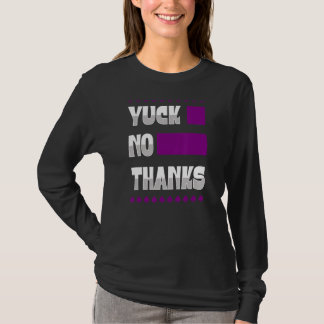 Yuck No tack Ace Symbol Asexuellt Pride Aestesiskt T Shirt