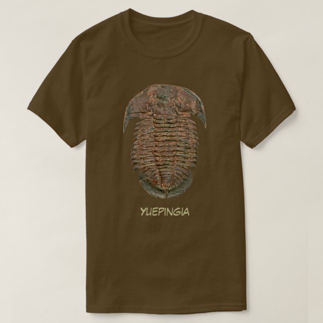 Yuepingia Fossil Trilobit T Shirt (Design framsida)