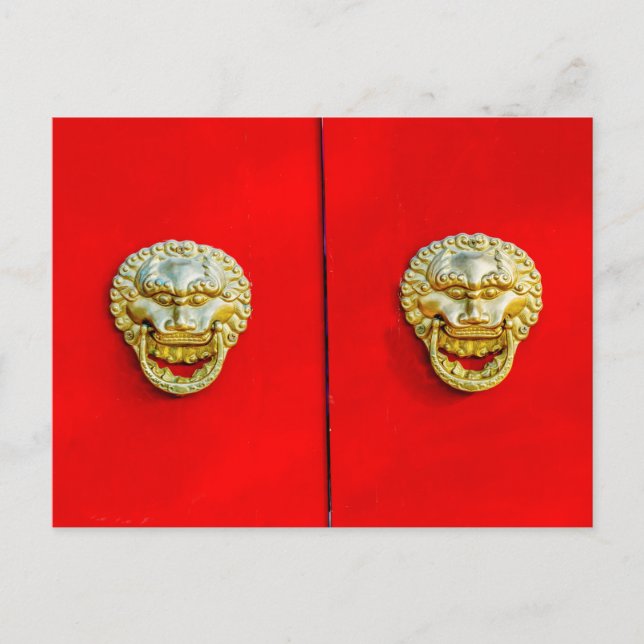 Yuer Hutong-området, Peking Vykort (Framsida)