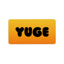 YUGE ADRESS-ETIKETTER!