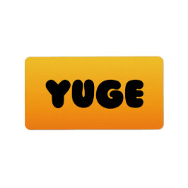 YUGE ADRESS-ETIKETTER! ADRESSETIKETT