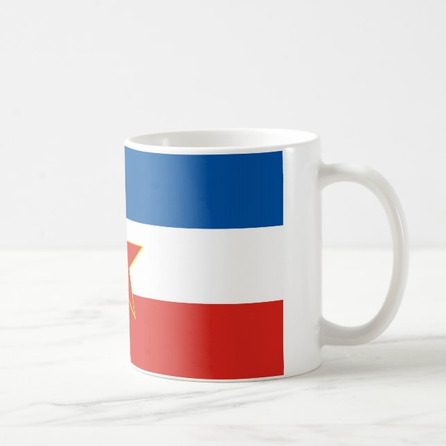 yugoslavia flagga kaffemugg (Höger)
