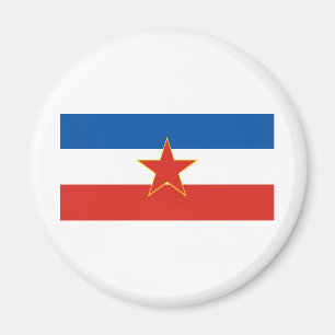 yugoslavia flagga magnet