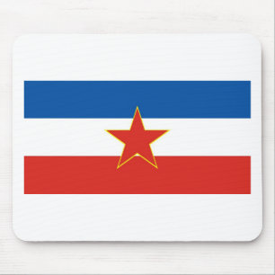 yugoslavia flagga musmatta