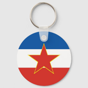 yugoslavia flagga nyckelring