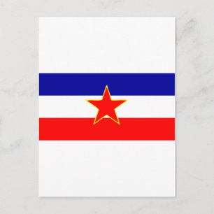 YUGOSLAVIA FLAGGA VYKORT