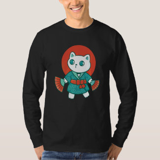 Yukata Japansk katt T Shirt