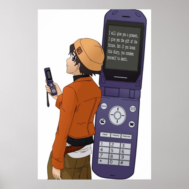 Yuki och den framtida tidningen poster (Framsidan)