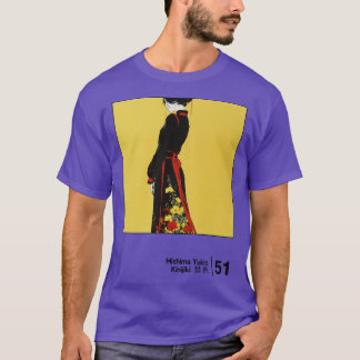Yukio Mishima förbjuden Färg Minimal Stil Graph T Shirt