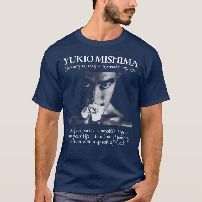 Yukio Mishima vintage girl T Shirt (Framsida)