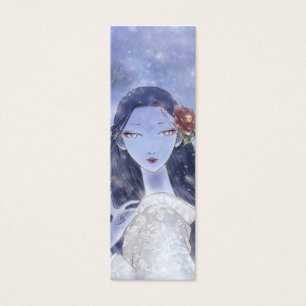 Yukionna bokmärke litet visitkort