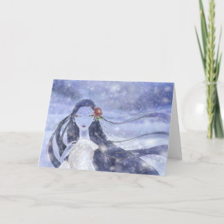 Yukionna hälsningkort kort