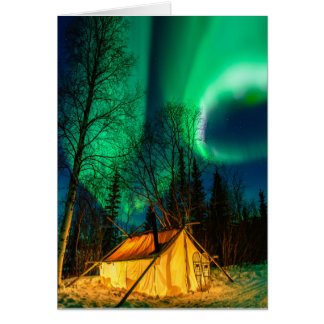 Yukon aurora hälsningskort