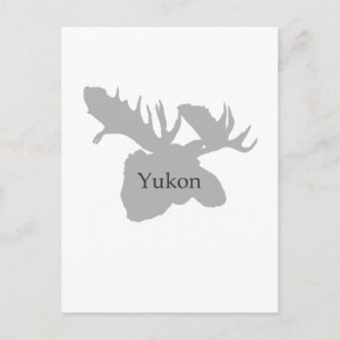 Yukon Canada Logotyp (moose) Vykort