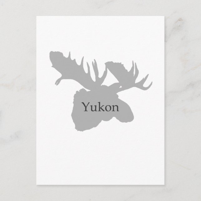 Yukon Canada Logotyp (moose) Vykort (Framsida)