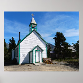 Yukon Church i Carcross, Kanada Poster