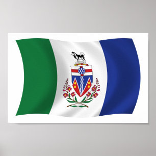 Yukon Flagga Affisch Print