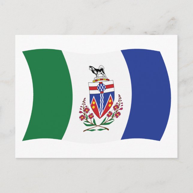 Yukon Flagga vykort (Framsida)