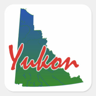 Yukon Fyrkantigt Klistermärke