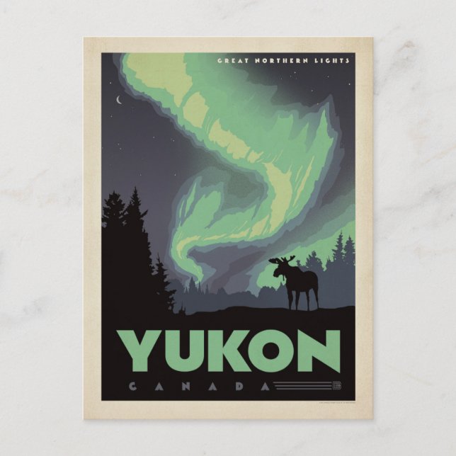 Yukon, Kanada Vykort (Framsida)