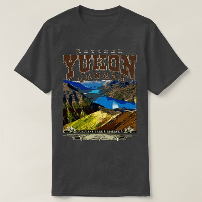 Yukon Kluane National Park Kanada T Shirt (Design framsida)