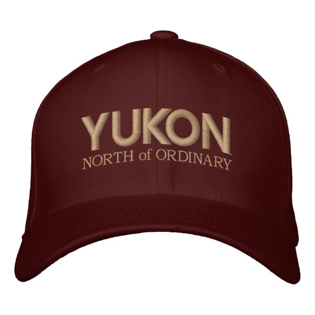 Yukon, norr om vanliga broderier broderad keps (Framsida)