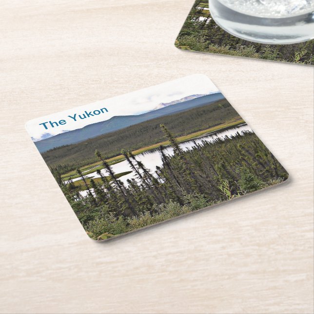 Yukon Pond Underlägg Papper Kvadrat (Vinklad)