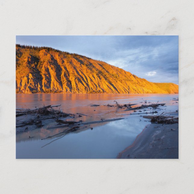 Yukon River clay bank Vykort (Framsida)