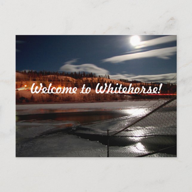 Yukon River Måne Vykort (Framsida)