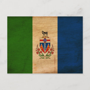 Yukon Territories Flagga Vykort