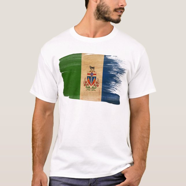 Yukon territoriumflagga t-shirt (Framsida)