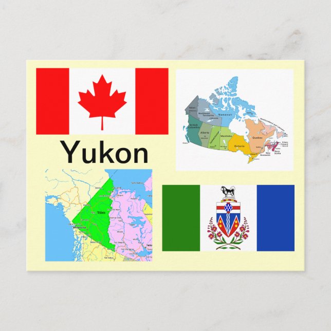 Yukon Territory Kanada Vykort (Framsida)