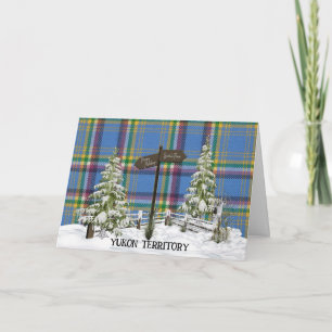 Yukon Territory Original Provincial Tartan Helgkort